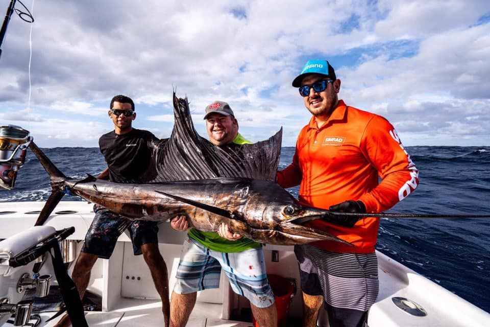 Anglers with trophy gamefish catch — Vanuatu fishing charter