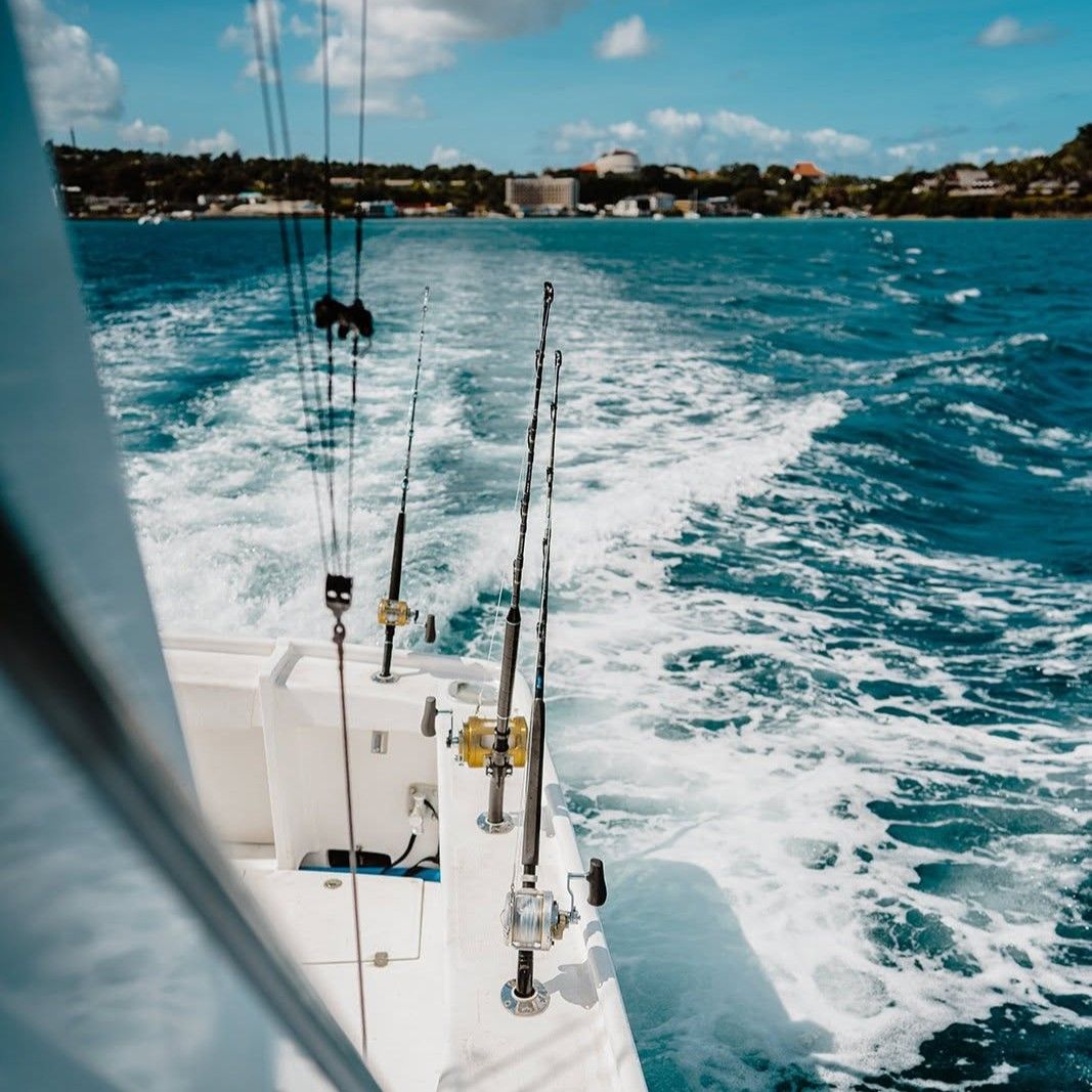 AMALU — 46ft charter vessel with guests on the open Pacific