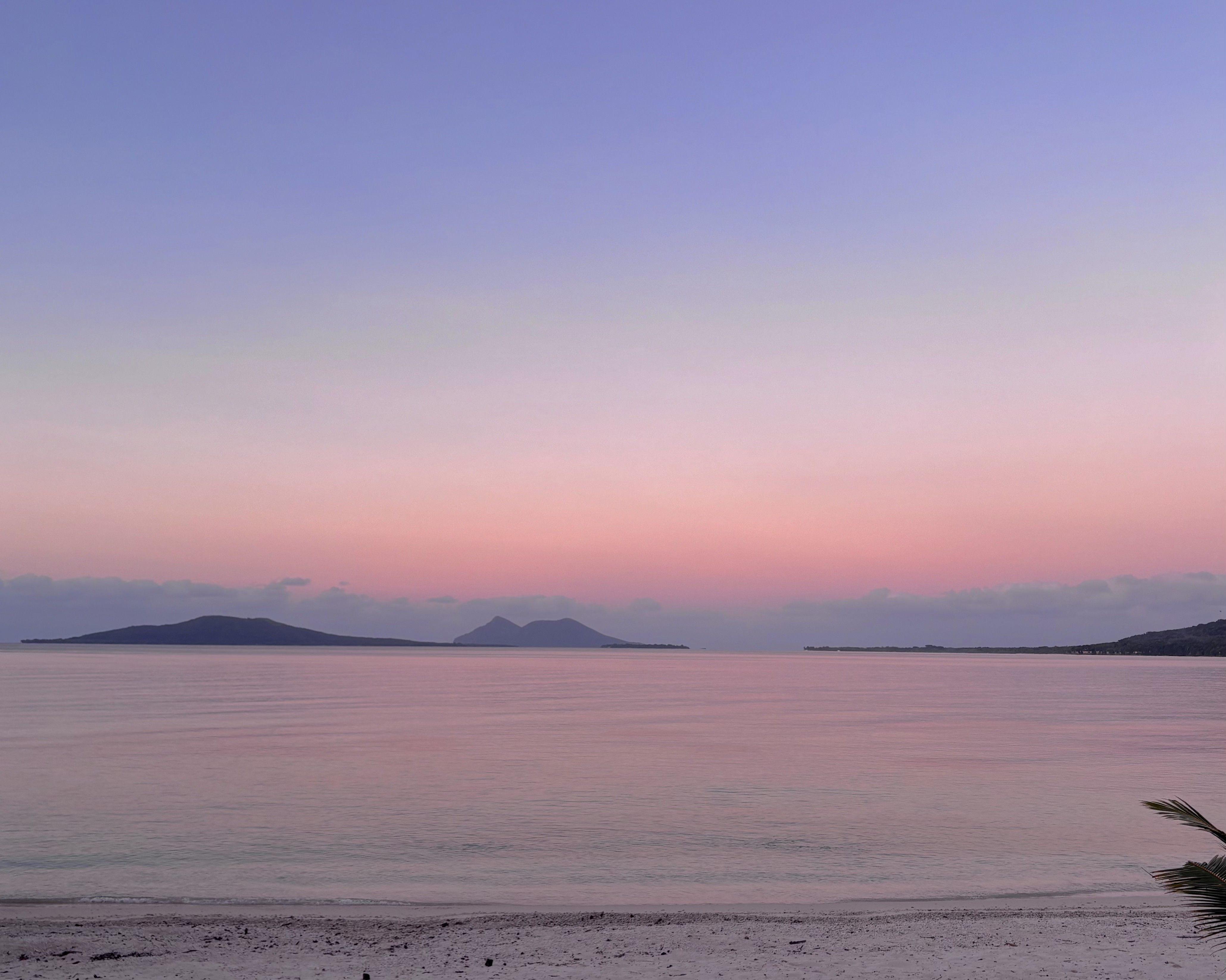 Pacific ocean at golden hour, Vanuatu
